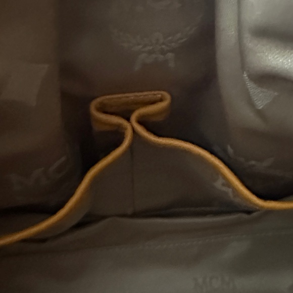 MCM Women's Satchel in Vibrant Orange - Picture 14 of 15